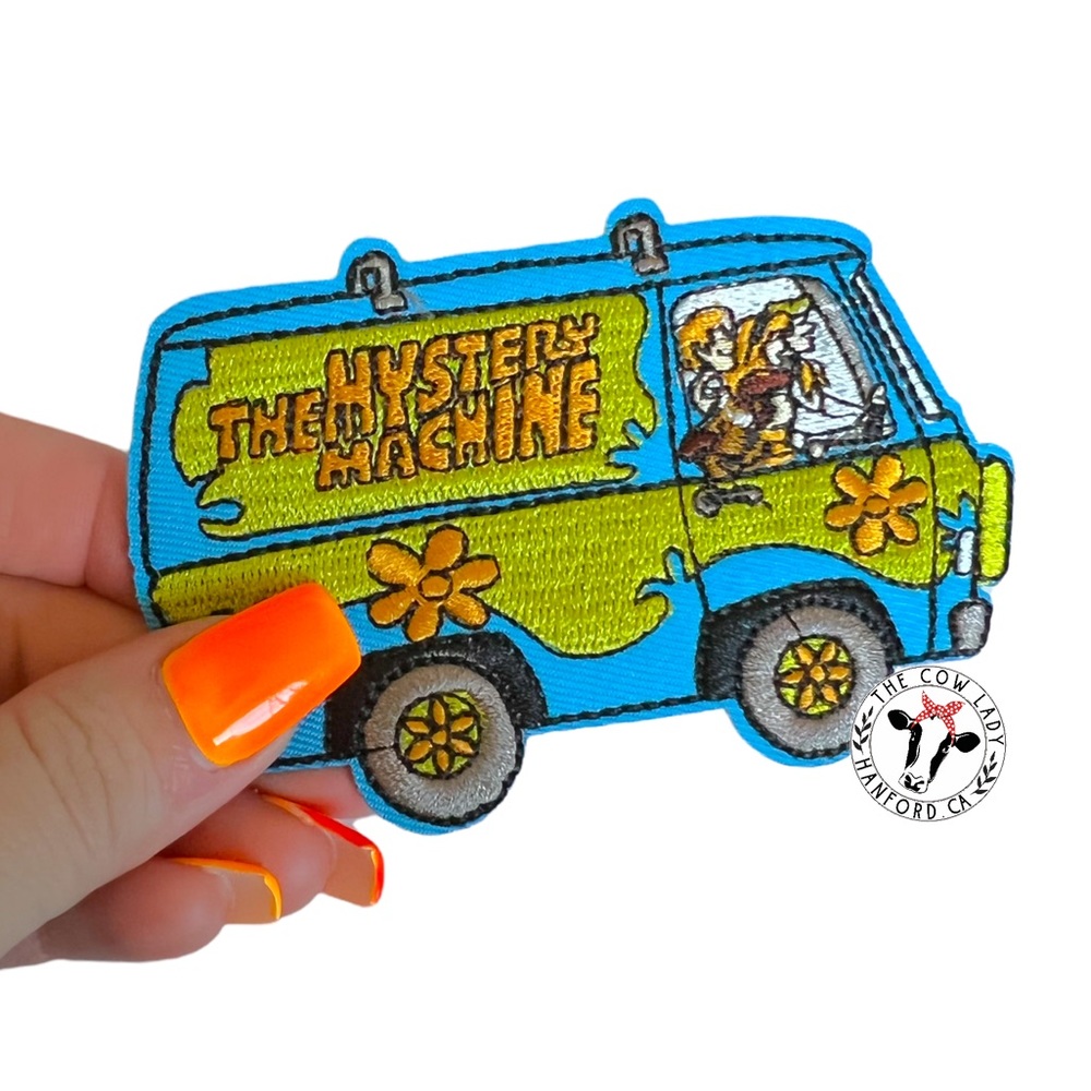 Scooby Doo The Mystery Machine Iron On Patch Van Hippie TV Show 90's Vintage NEW